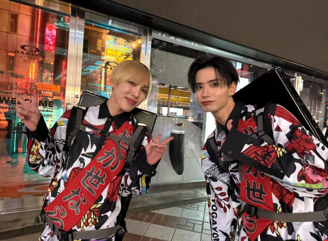 渋谷の街を歩く世が世なら!!!のメンバー