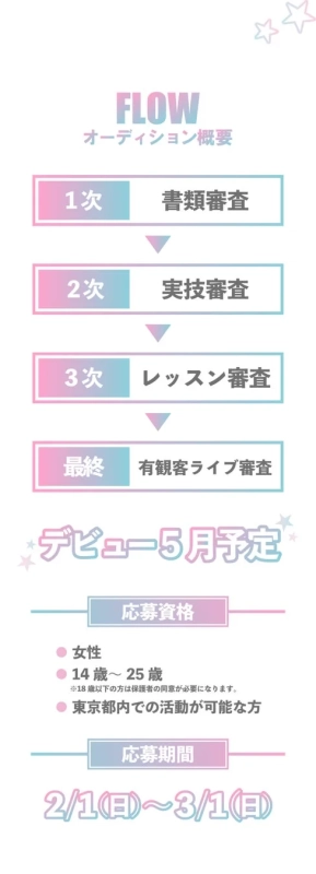 オーディションの概要を示す画像