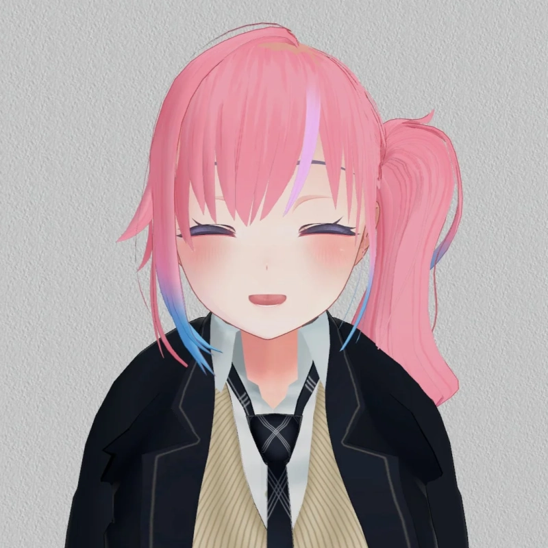 ピンク髪のVTuber