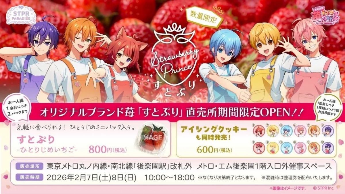 オリジナルブランド苺「すとぷり」直売所