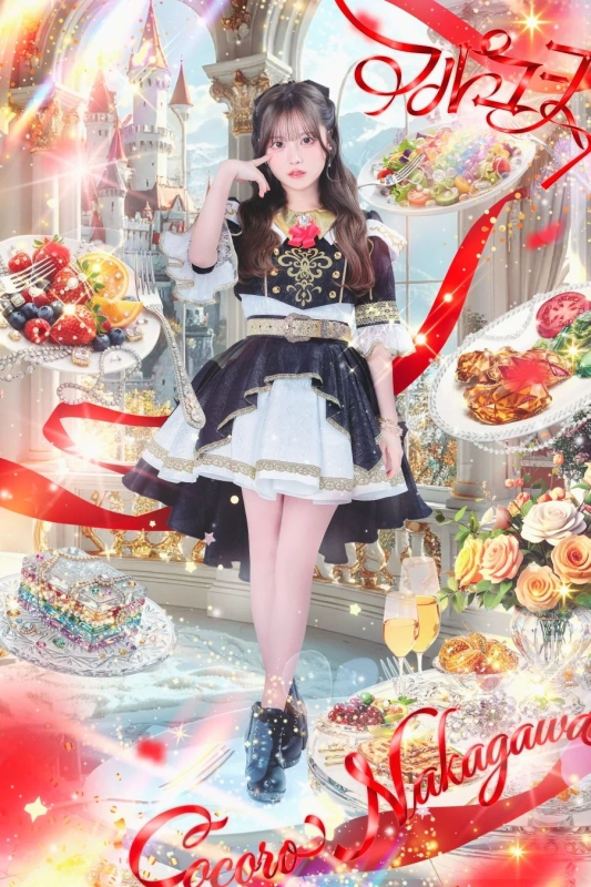 豪華なドレスをまとった中川心