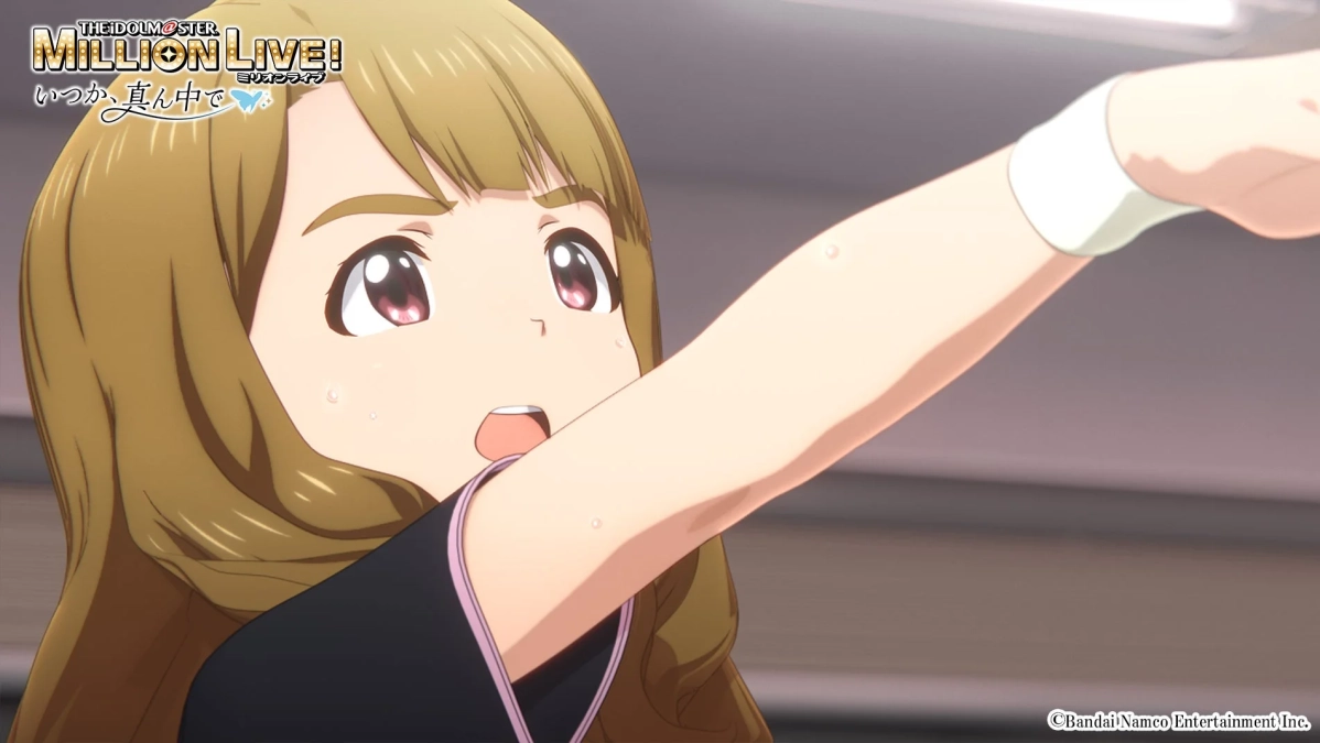 アイドルが驚いているシーン