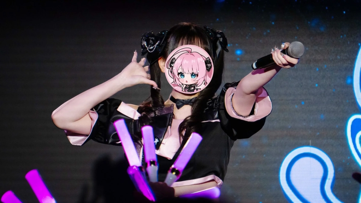 ライブ中のアイドル