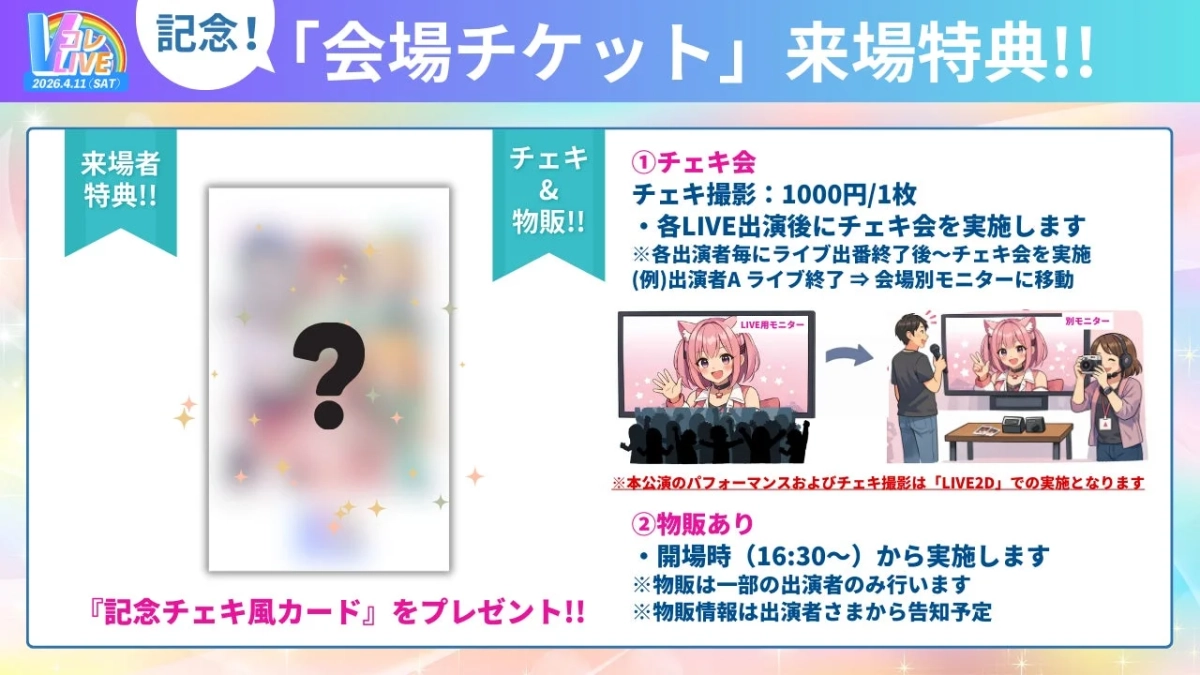 特典と物販情報