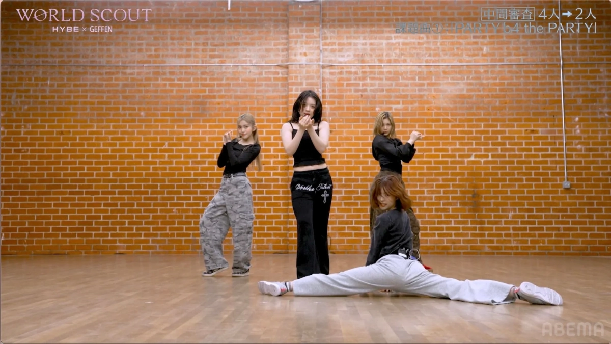 スプリット練習風景