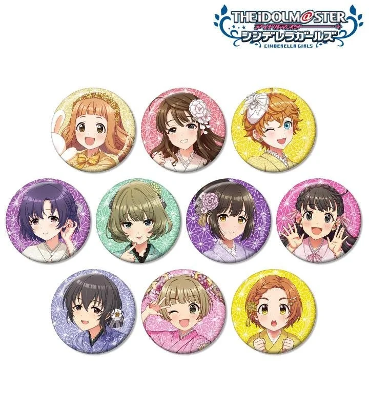 描き下ろし レース着物ver. トレーディンググリッター缶バッジ