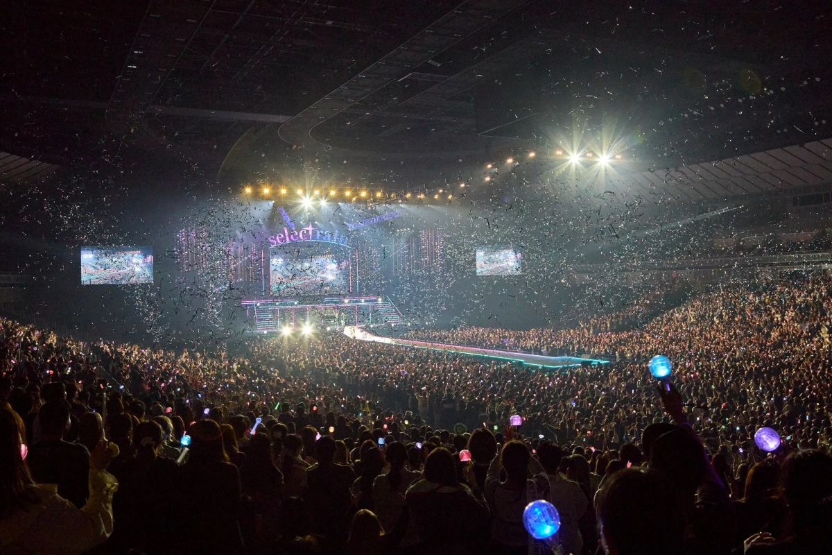 アリーナライブの観客席