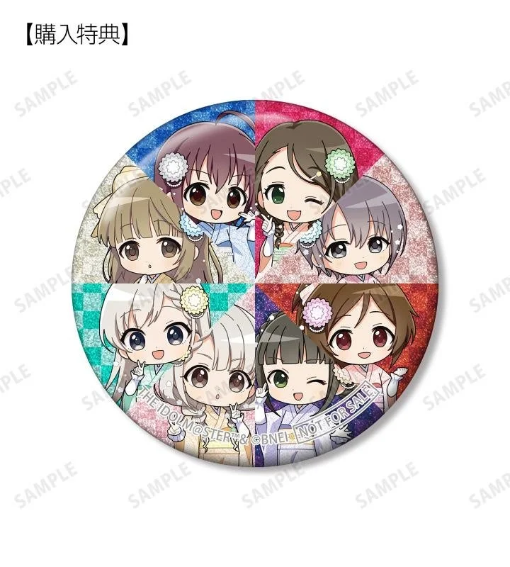 予約購入特典 集合 B ちびキャラ レース着物ver. グリッター缶バッジ