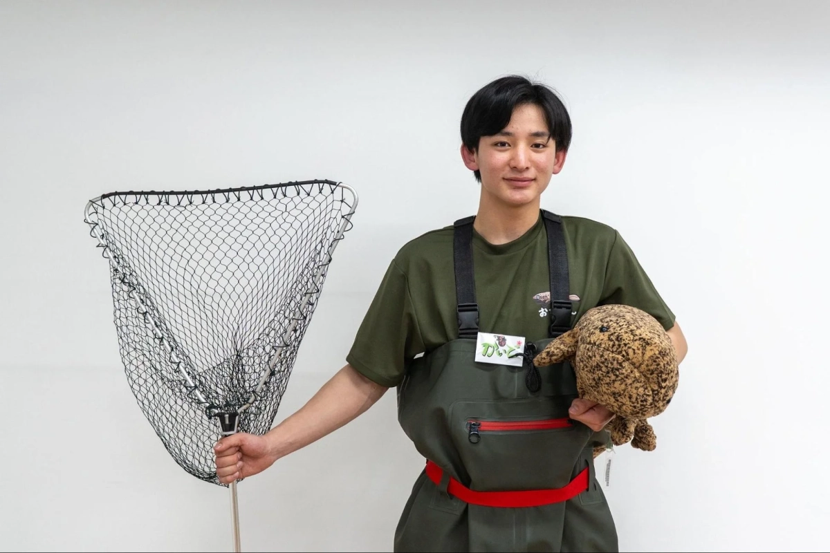 オオサンショウウオと一緒のかいとさん