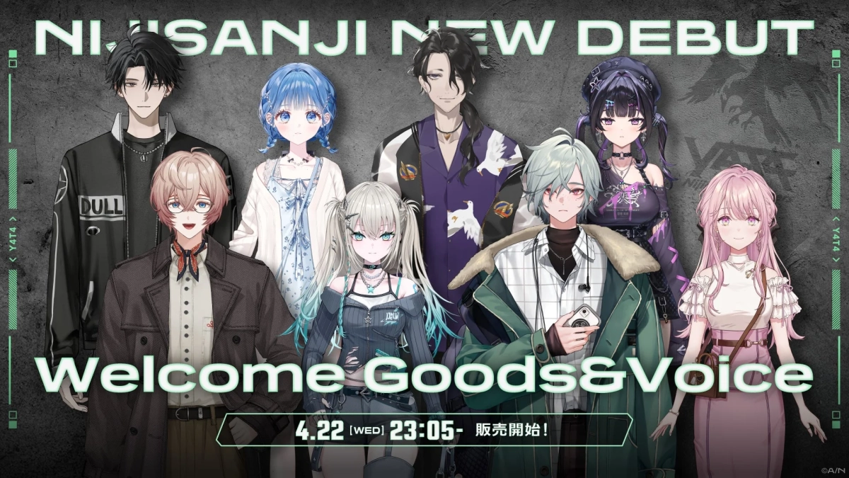 NIJISANJI NEW DEBUT Welcome Goods&Voice