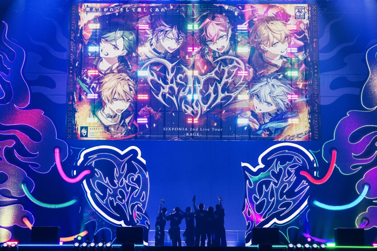 SIXFONIAの2ndライブツアー「-RAGE-」のステージ風景