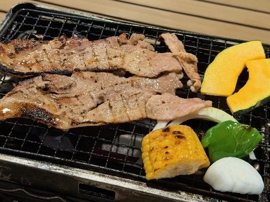 網焼きBBQの様子