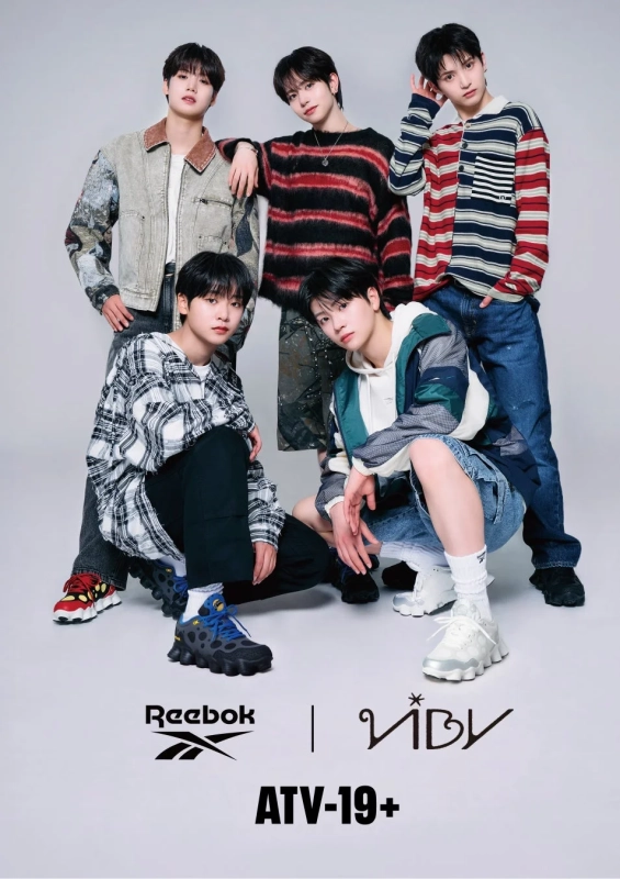 ReebokとVIBYのコラボレーション広告