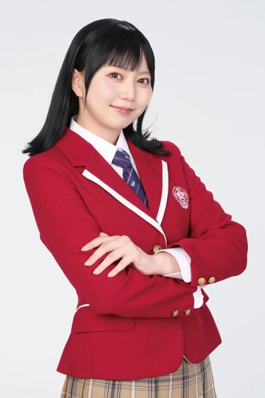 赤いブレザーの制服の女性2