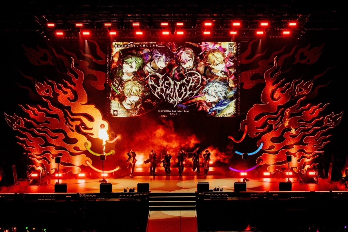 ライブツアー「SIXFONIA 2nd Live Tour -RAGE-」のステージ