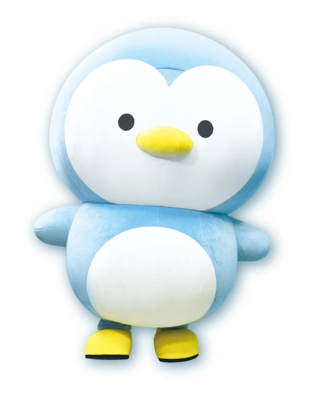 ペンギンのキャラクターぬいぐるみ