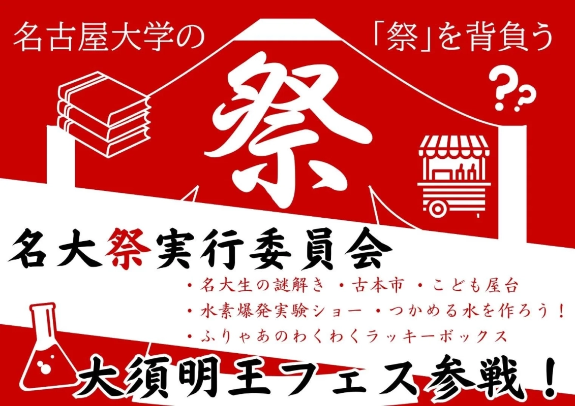 名大祭の告知ポスター