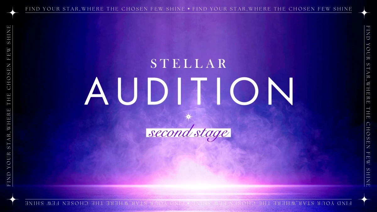 STELLAR AUDITION second stageのポスター