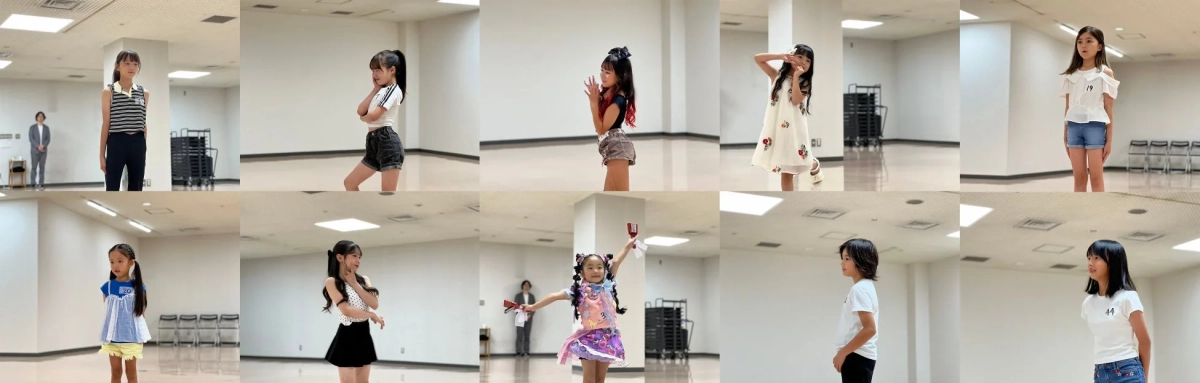 オーディション中の女の子たち