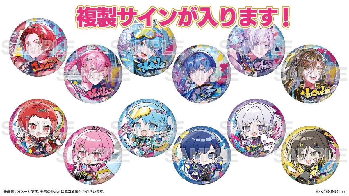 S賞：【複製サイン入り】「PAINT YOU」BIGホログラム缶バッジ