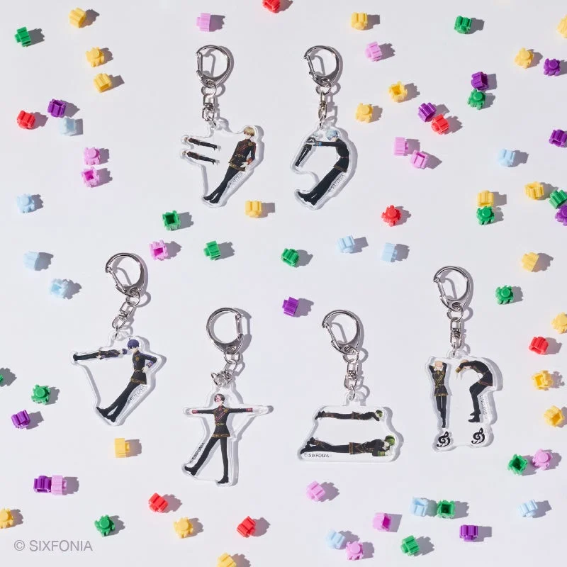 人文字アクリルキーホルダー