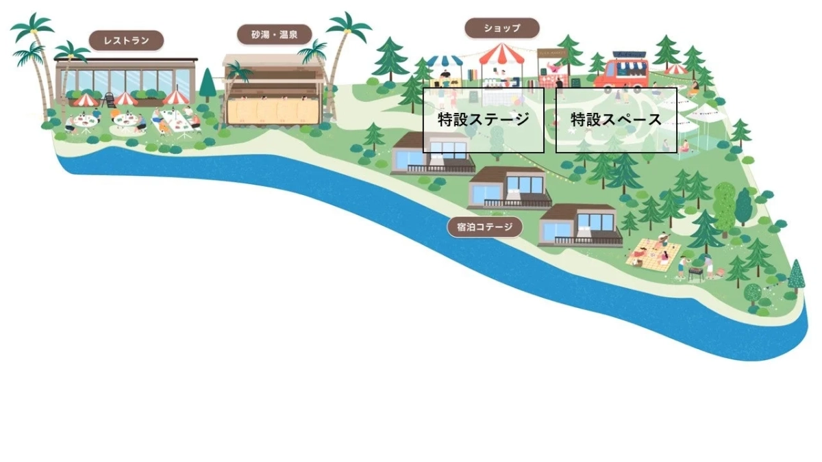 TKP SHONIN PARK施設イラストマップ