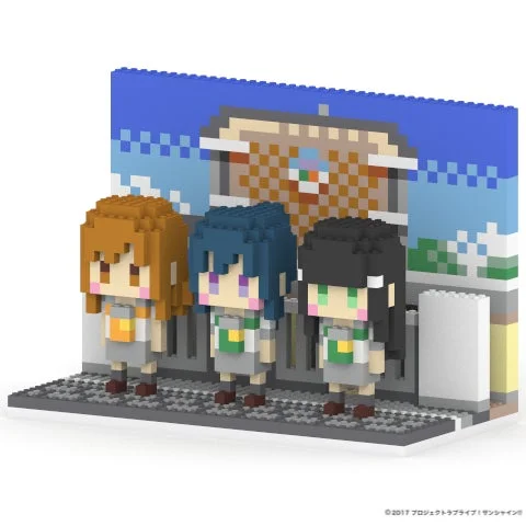 複数のキャラクターと背景セット