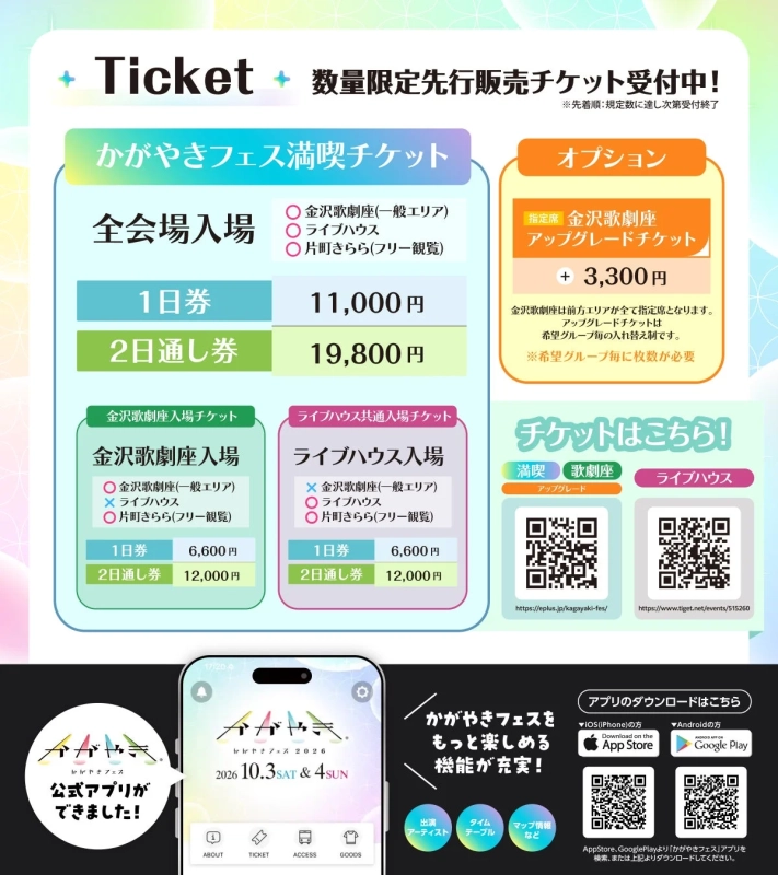 かがやきフェス公式アプリとチケット情報