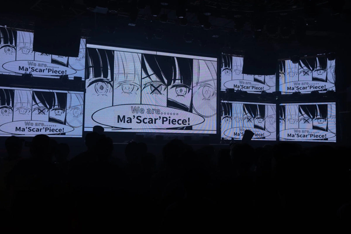 ライブ会場のスクリーンに映し出される映像