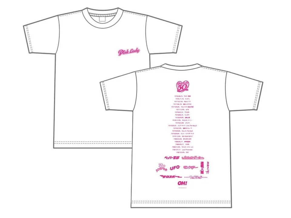 ピンク・レディー50周年記念Tシャツ