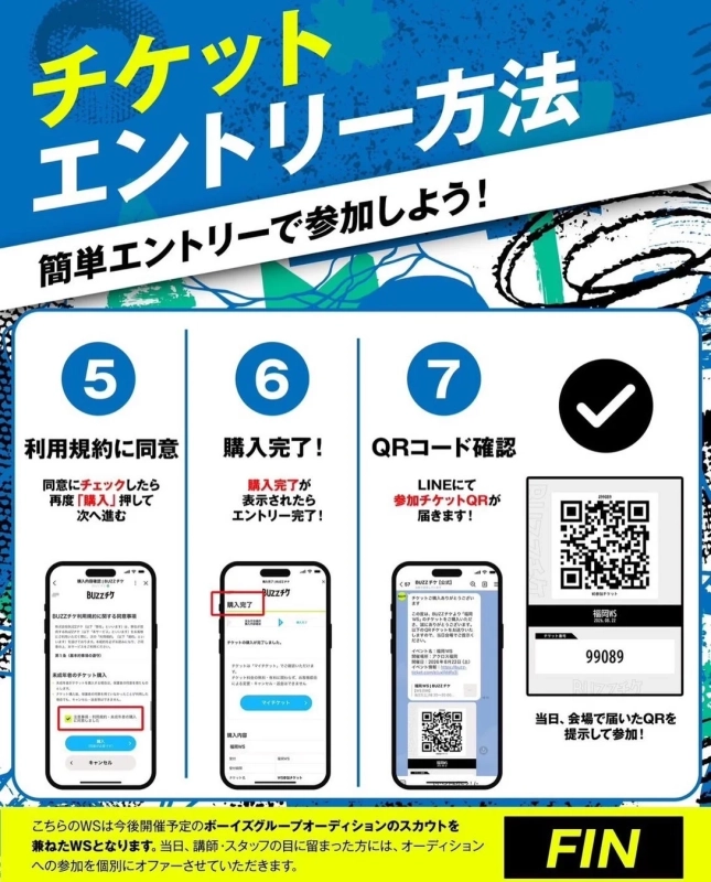 チケットエントリー方法の説明2